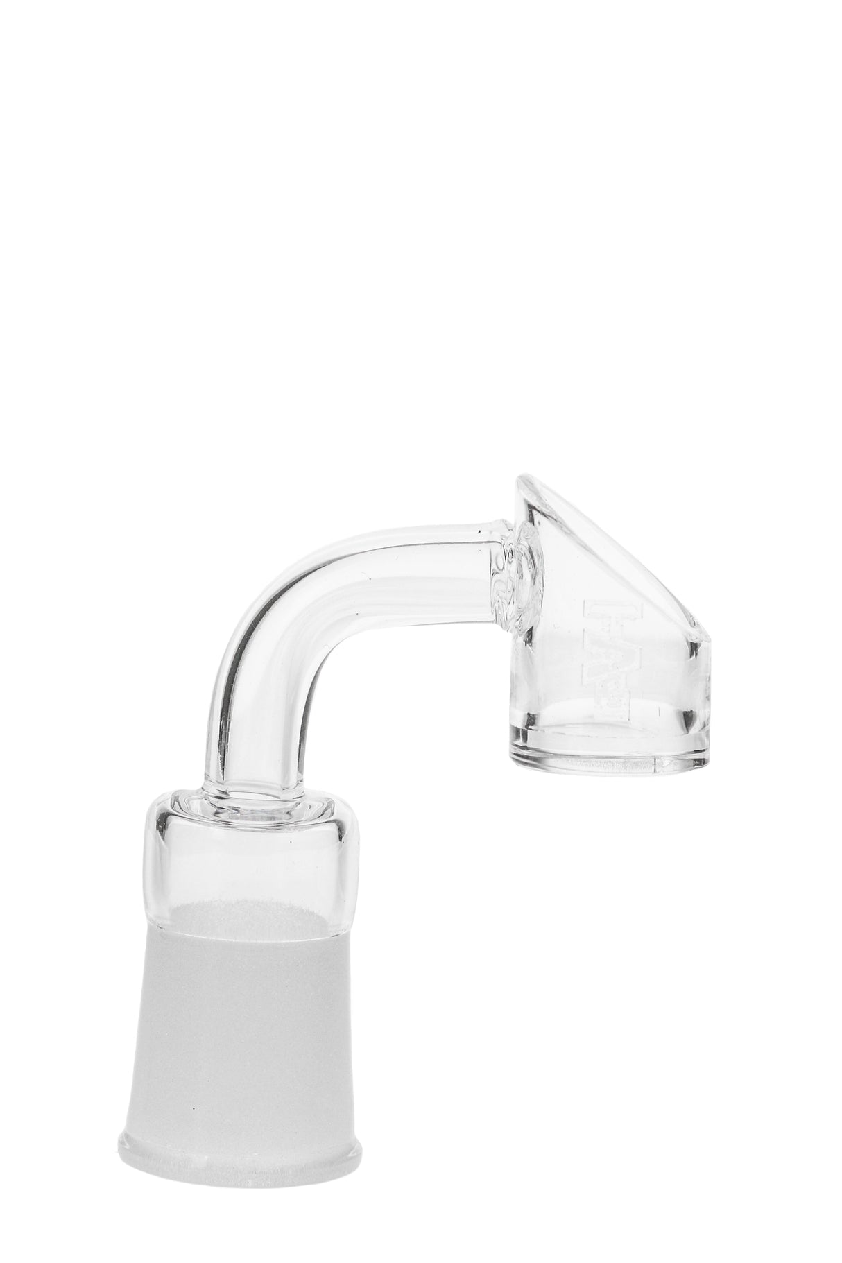 TAG - Quartz Banger with High Air Flow - 14mm Female Joint Side View on White Background