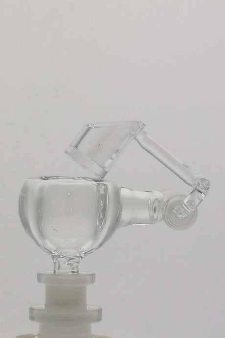 TAG Quartz Honey Bucket with OFZ Carb Cap, 10MM Male Joint, Side View on White Background