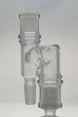TAG - Clear Reclaim Adapter with Dish & Keck Clip for Bongs - Side View