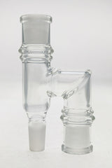 TAG - Clear Reclaim Adapter with Dish & Keck Clip for Bongs, 14mm Female Joint - Front View