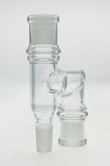 TAG - Clear Reclaim Adapter with Dish & Keck Clip for Bongs - Front View
