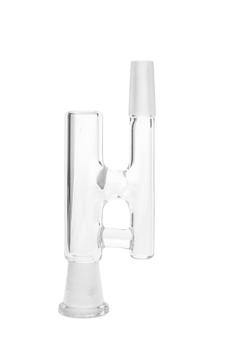 TAG Reclaim Catcher Adapter with Universal Fit for Bongs - Clear Glass - Front View