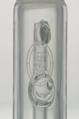 TAG - Universal Fit Reclaim Catcher Adapter Close-up, Clear Glass with Logo, for Bongs
