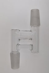 TAG Universal Fit Reclaim Catcher Adapter for Bongs, Clear Glass, Front View