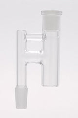 TAG - Universal Fit Reclaim Catcher Adapter for Bongs, Clear Glass, Front View