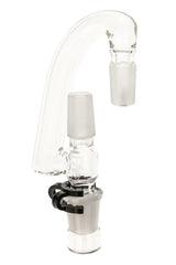 TAG - Clear Reclaim Drop Down Adapter with Male-Female Joint, Side View on White Background