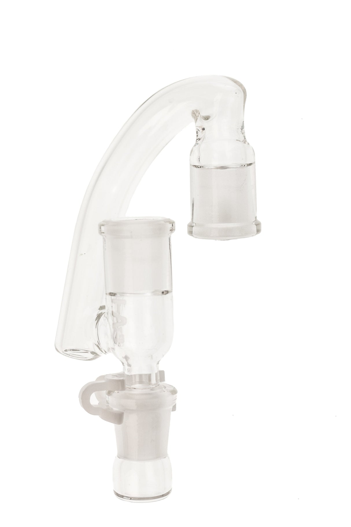 TAG - Clear Reclaim Drop Down Adapter with 0.5" Drop, 14mm to 18mm, Front View