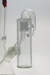 TAG Removable Downstem Ash Catcher, 14MM Male to 18MM Female, clear glass, side view
