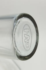 Close-up view of TAG ash catcher with removable downstem, 14MM Male to 18MM Female joint