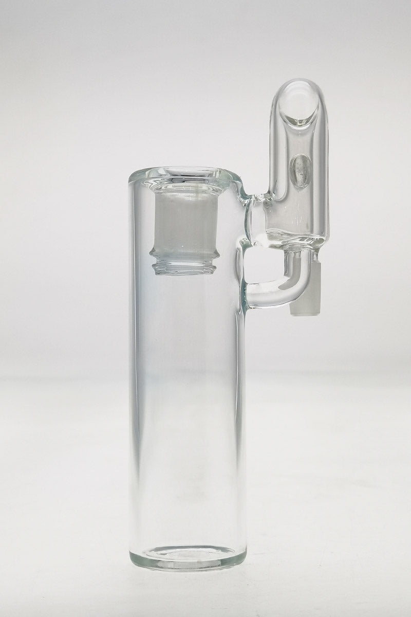 TAG Clear Glass Ash Catcher with Removable Downstem, 14MM Male to 18MM Female, Front View
