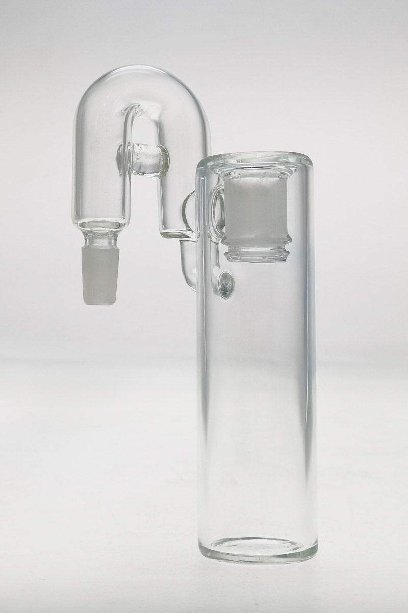 TAG Clear Glass Ash Catcher with Removable Downstem, 18MM to 14MM, Side View