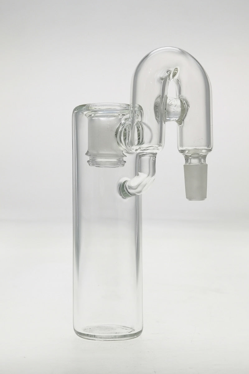 TAG Clear Ash Catcher with Removable Downstem, 18MM Female to 14MM Male, Front View