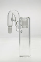 TAG Clear Ash Catcher with Removable Downstem 18/14MM for Bongs, Front View