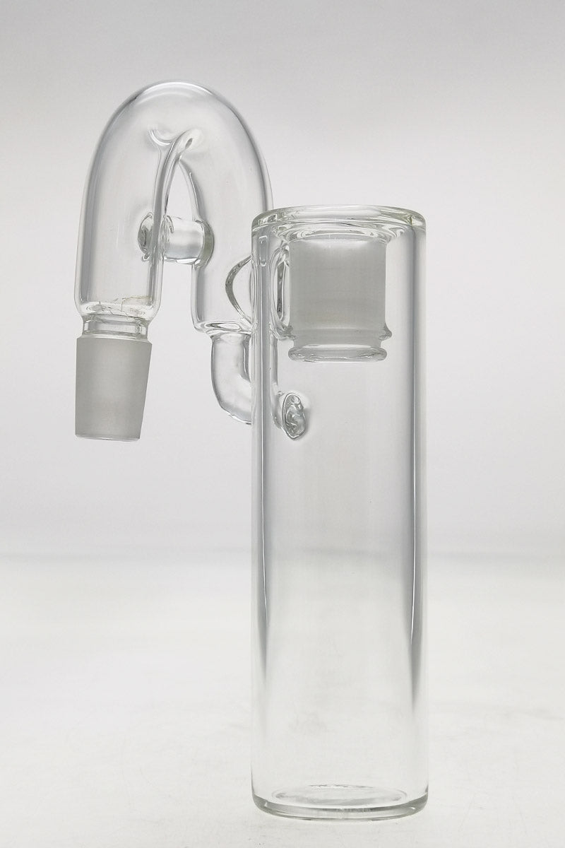 TAG Clear Ash Catcher with Removable 18/14MM Downstem, Side View on White Background