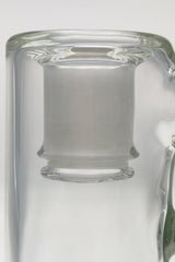 TAG Quartz Ash Catcher with Removable Downstem, 18MM Male to Female, Close-up Side View