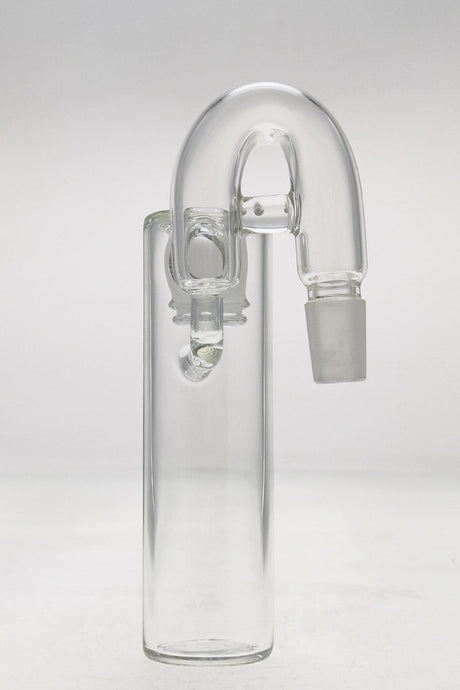 TAG Quartz Ash Catcher with Removable 18/14MM Downstem, 4mm Thick Glass, Front View