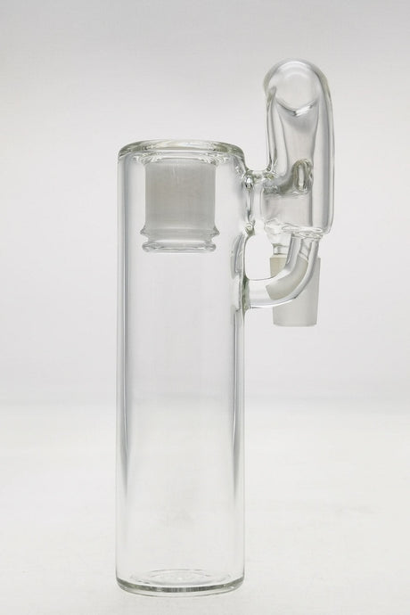 TAG 18MM Male to Female Removable Downstem Ash Catcher 44x4MM, Side View on White Background
