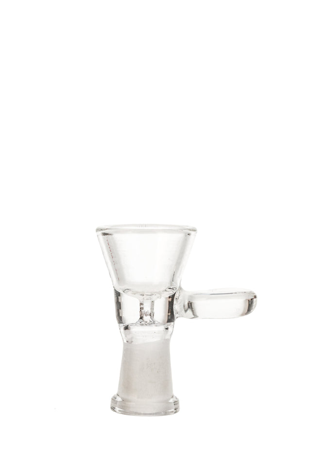 TAG 10MM Female Single Hole Glass Slide with Handle for Bongs - Front View