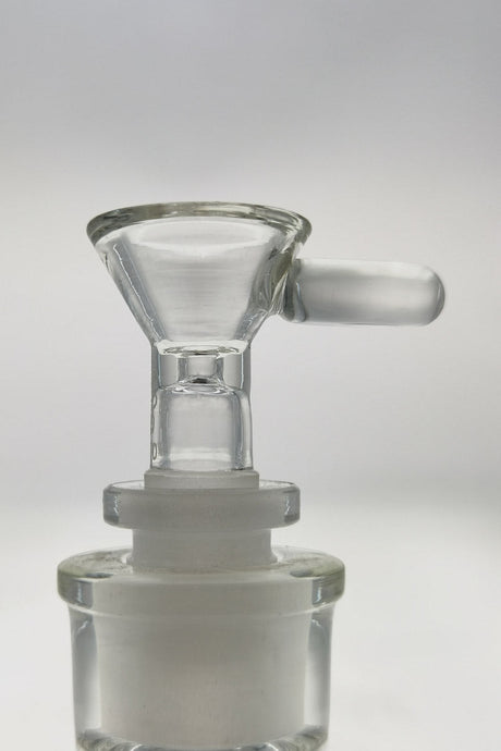 TAG Rasta Single Hole Slide with Handle for Bongs, 14mm Female Joint - Close-up View