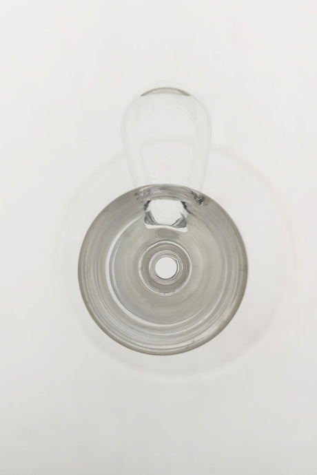 TAG Single Hole Slide with Handle for bongs, Rasta color, top view on white background