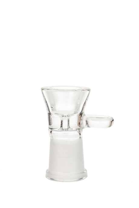 TAG Rasta Colored Single Hole Slide with Handle for Bongs, 14mm Female Joint, Front View
