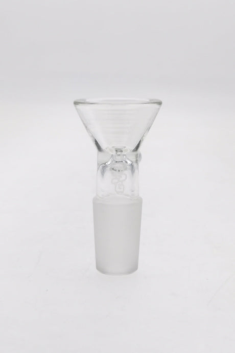 TAG - Rasta Colored Single Hole Slide with Handle for Bongs, Front View on White Background