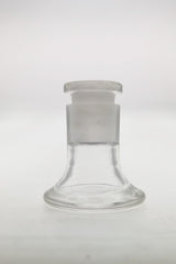 TAG 14MM Female Slide Holder Stand Clear with Wavy Laser Logo, Front View