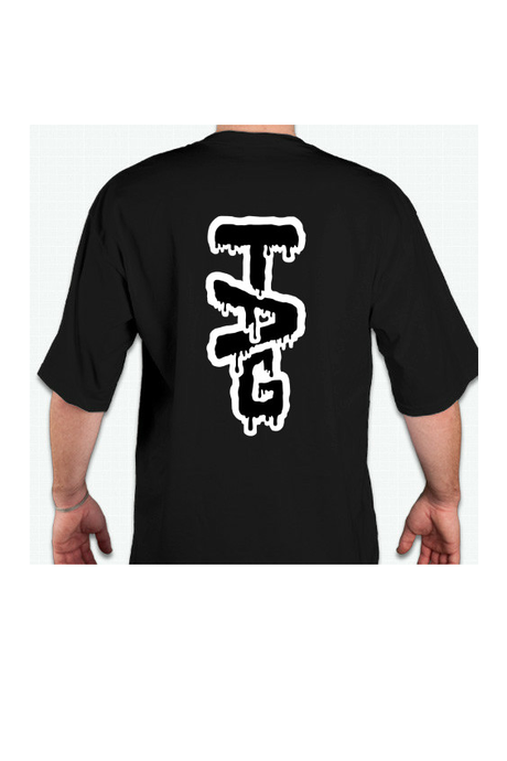 TAG - Space Snail T-Shirt in Black - Ultra Cotton Tall, Rear View with Bold Logo