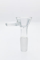 TAG Quartz Bong Bowl with Pinched Screen and Raised Handle Front View