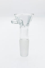 TAG Quartz Tall Pinched Screen Slide with Raised Handle for Bongs, Front View
