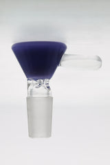 TAG - Blue Tall Pinched Screen Slide with Raised Handle for Bongs, Front View
