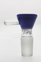 TAG - Blue Pinched Screen Slide with Raised Handle for Bongs, Front View