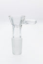 TAG - Quartz Tall Pinched Screen Slide with Raised Handle for Bongs, Front View