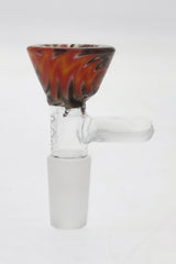 TAG Worked Reversal Slide with Pinched Screen and Handle, Wigwag Design in Red/Yellow/Orange/Black/White, Side View