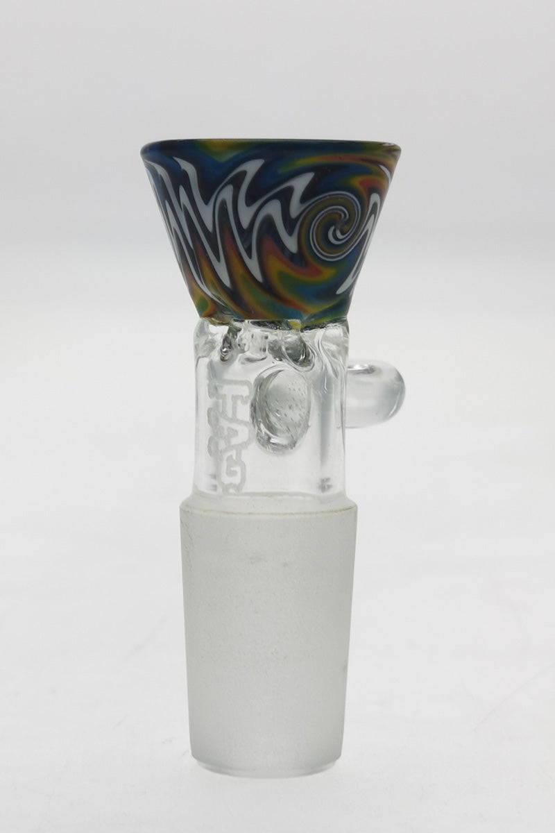 TAG Worked Reversal Slide with Pinched Screen, Handle, Wigwag Design in Black/White/Red/Yellow/Green/Blue