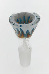 Thick Ass Glass Elegant Reversal Bong Slide, 14mm/18mm with Screen & Handle, Front View
