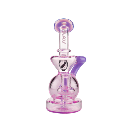 MAV Glass - Tahoe Bulb Recycler Dab Rig - Front View on Seamless White Background