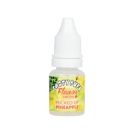 Tasty Puff Flavor Drops in Pucked Up Pineapple, 0.25oz bottle, vibrant label design, front view