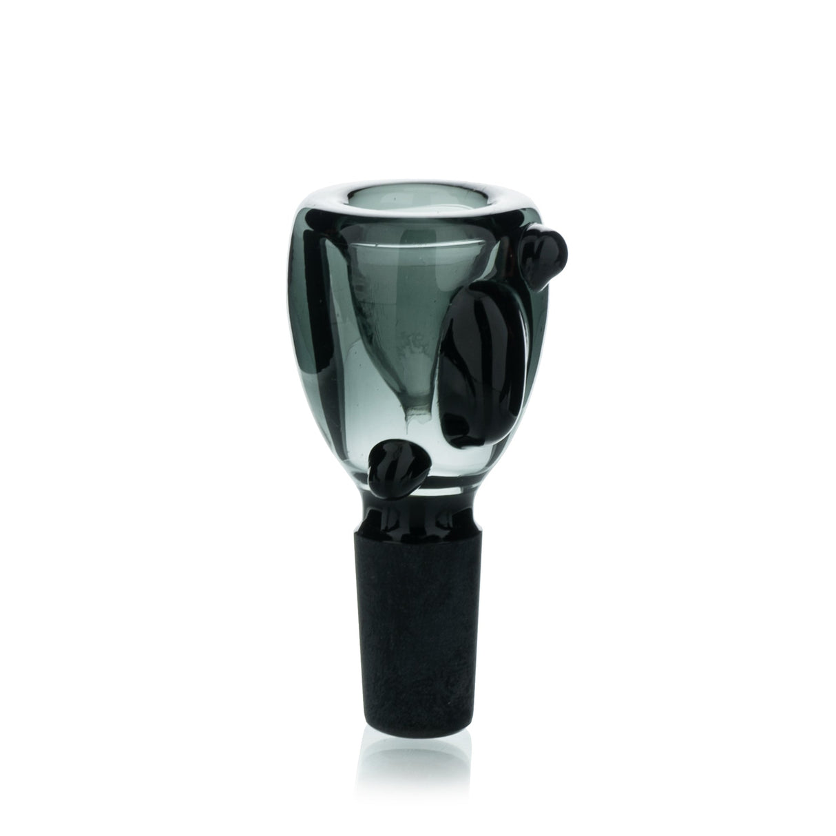 Lucky Goat Dino Glass Bowl, 14mm, front view on seamless white background