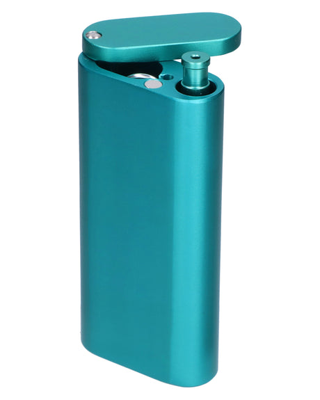 Teal Compact Dugout with One-Hitter - Portable and Discreet.