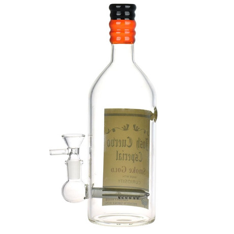 Tequila Bottle Glass Water Pipe | 9.5" | 14mm F