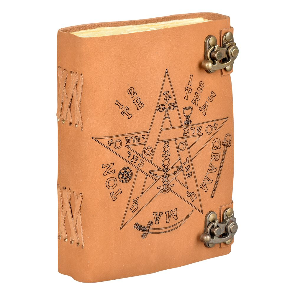 Tetragrammaton Print Leather Journal | 5"x7"