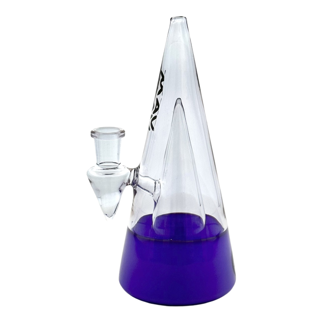 MAV Glass - The Beacon 2.0 Bong - Front View with Purple Base