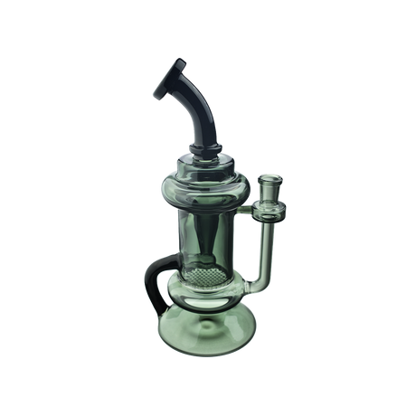 MAV Glass - The Big Bear Recycler Dab Rig - Angled Side View on White Background