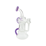 MAV Glass - The Big Bear Recycler Dab Rig - Clear with Purple Accents