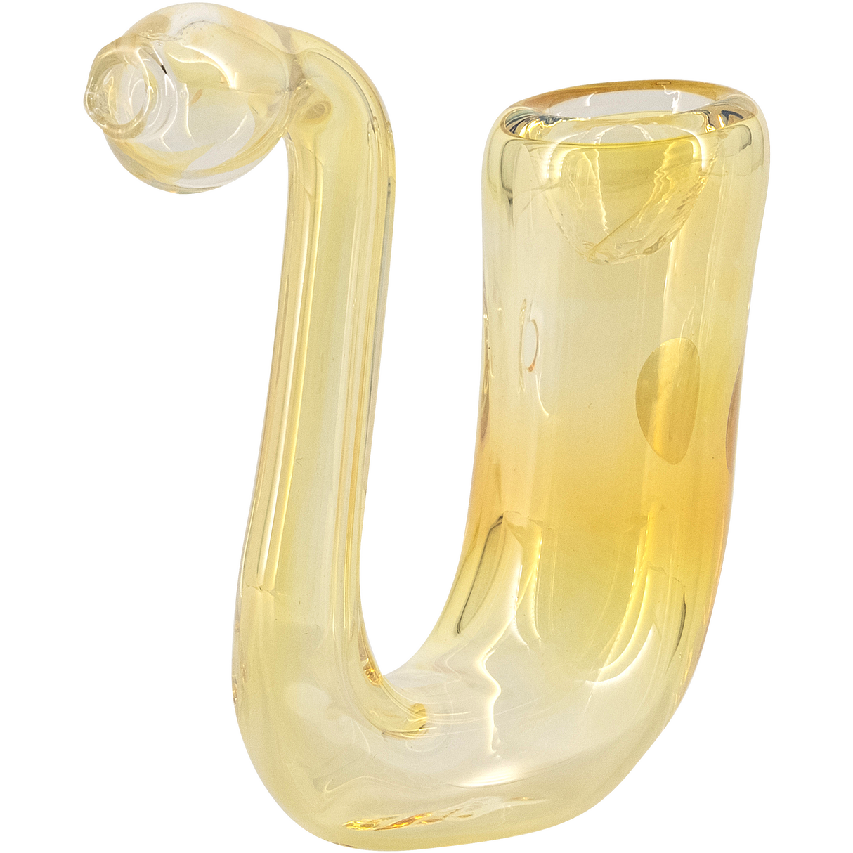 LA Pipes "Calabash" Fumed Glass Sherlock Hand Pipe, Color Changing, 4" Tall