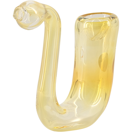 LA Pipes "Calabash" Fumed Glass Sherlock Hand Pipe, Color Changing, 4" Tall