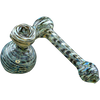 LA Pipes Colored Sidecar Bubbler Pipe in Black Onyx, 6" Borosilicate Glass, USA Made