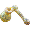 LA Pipes Colored Sidecar Bubbler Pipe in Caramel, Fumed Glass Design, 6" for Dry Herbs