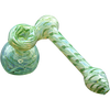 LA Pipes Colored Sidecar Bubbler Pipe in Forest Green, 6" Borosilicate Glass, for Dry Herbs